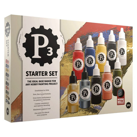 P3 Paint: Starter Set (10 - 18ml paints) (N128) - 2025 Edition