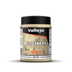 Vallejo Diorama FX: Light Brown Mud (200ml) (26.810)