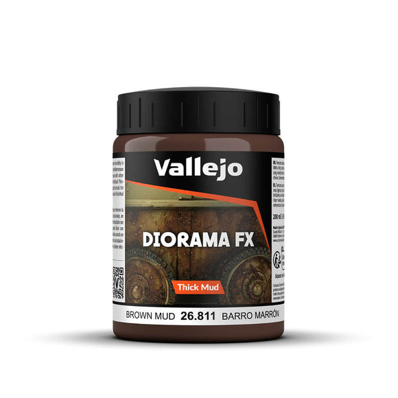 Vallejo Diorama FX: Brown Mud (200ml) (26.811)