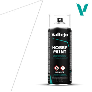 Vallejo Hobby Paint Spray: White Primer (400ml) (28.010) - SLOW SHIPPING, RESTRICTIONS AND 2 AEROSOL LIMIT PER ORDER