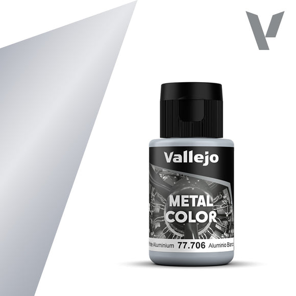 Vallejo Metal Color: White Aluminium (77.706)