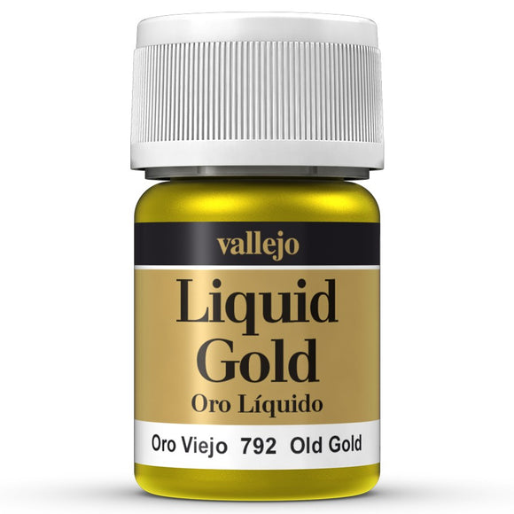Vallejo Liquid Gold: Old Gold (70.792) - SLOW SHIPPING, RESTRICTIONS