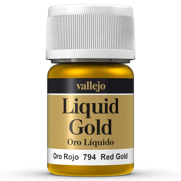 Vallejo Liquid Gold: Red Gold (70.794) - SLOW SHIPPING, RESTRICTIONS