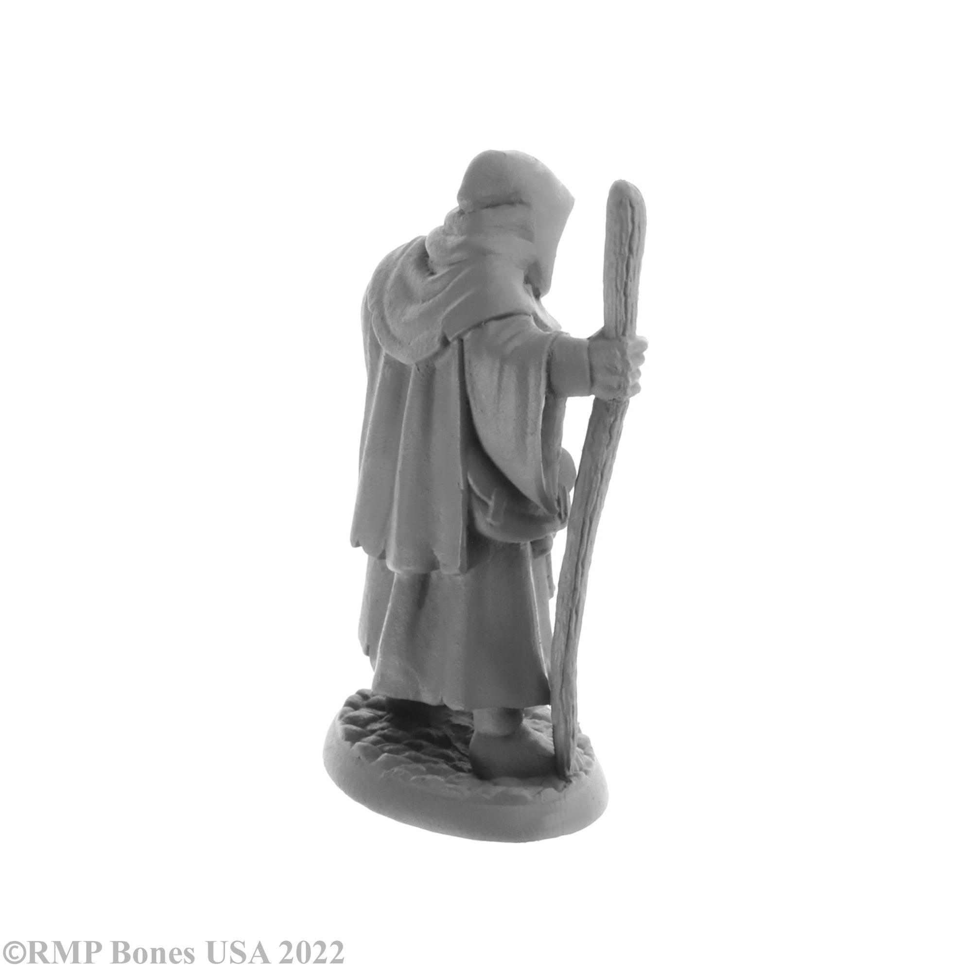 Reaper Miniatures Brother Hammond Monk #44007 – Unpainted D&D RPG Miniature In Bones Black Plastic