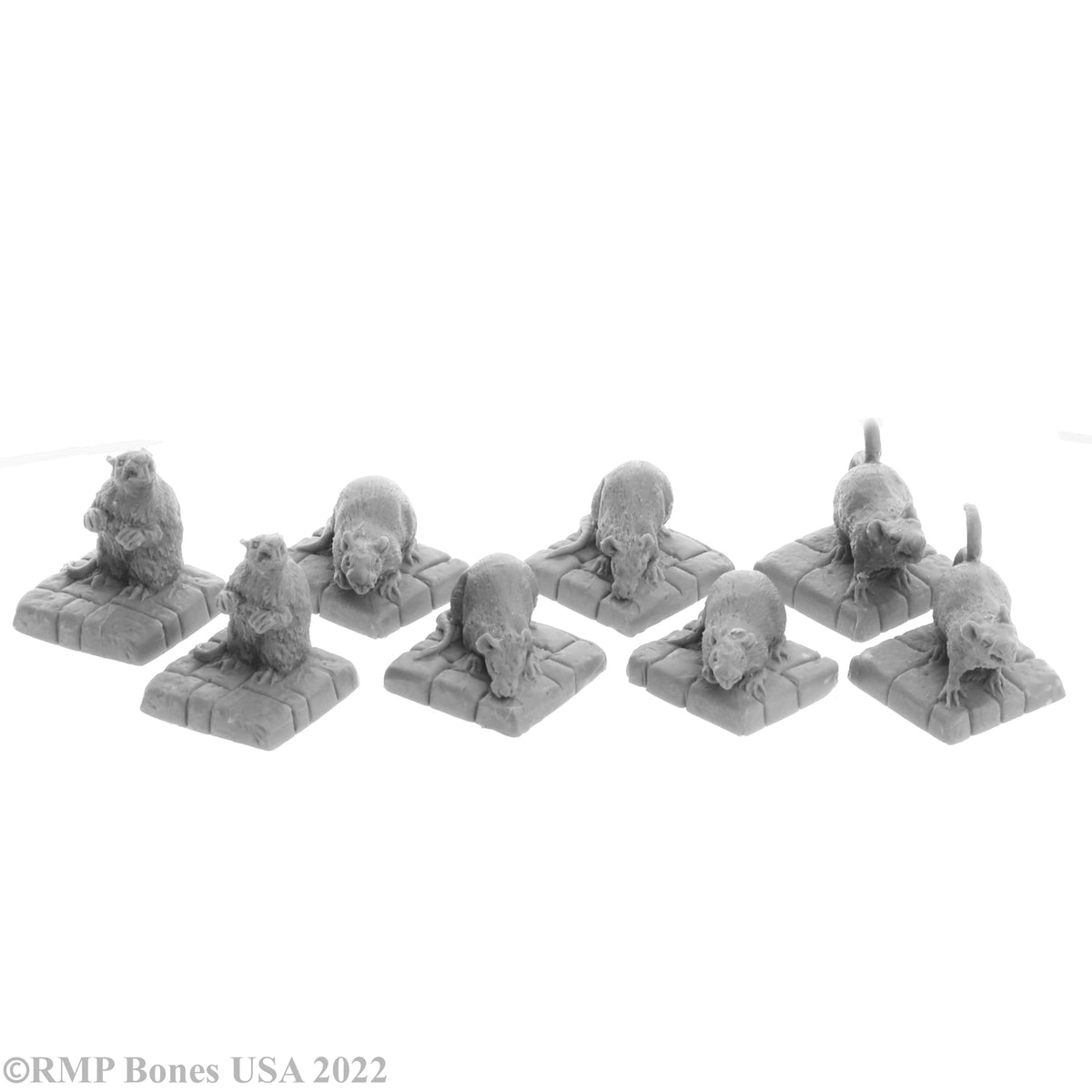 Reaper Bones USA: Dire Rats (8) (07036) – Gnomish Bazaar