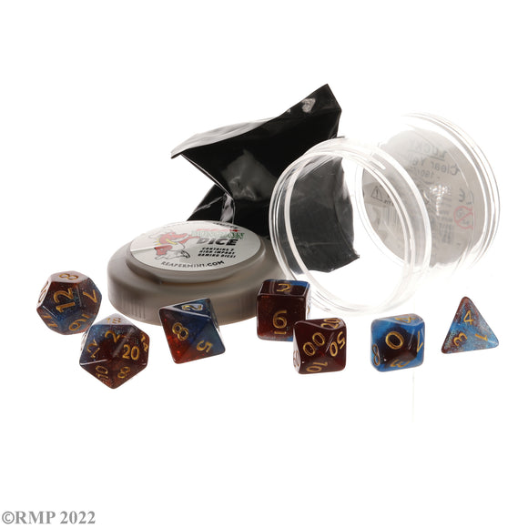 Reaper Pizza Dungeon Dice: Boss Dice - Red & Blue Nebula (19032)