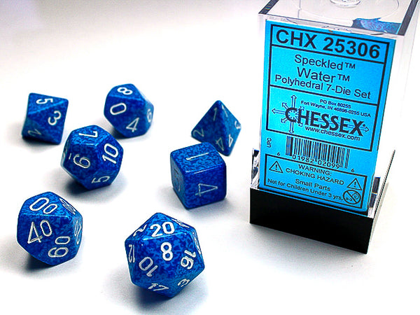 Chessex: Speckled - Water - Polyhedral 7-Die Set (CHX25306