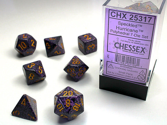 Chessex: Speckled - Hurricane - Polyhedral 7-Die Set (CHX25317)