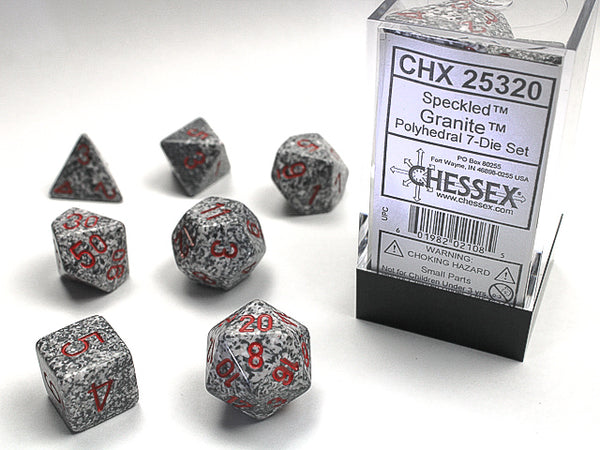 Chessex: Speckled - Granite - Polyhedral 7-Die Set (CHX25320