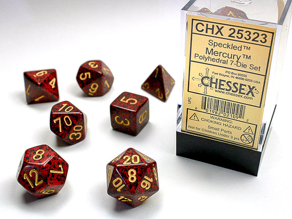 Chessex: Speckled - Mercury - Polyhedral 7-Die Set (CHX25323)