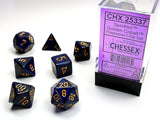Chessex: Speckled - Golden Cobalt - Polyhedral 7-Die Set (CHX25337)