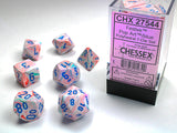 Chessex: Festive - Pop Art/Blue - Polyhedral 7-Die Set (CHX27544)
