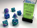 Chessex: Festive - Waterlily/White - Polyhedral 7-Die Set (CHX27546)