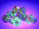 Chessex: Nebula - Primary/Blue Luminary - Polyhedral 7-Die Set (CHX27559)