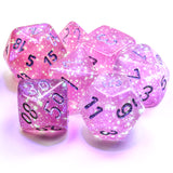 Chessex: Borealis - Pink/Silver Luminary - Polyhedral 7-Die Set (CHX27584)