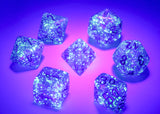 Chessex: Borealis - Royal Purple/Gold Luminary - Polyhedral 7-Die Set (CHX27587)