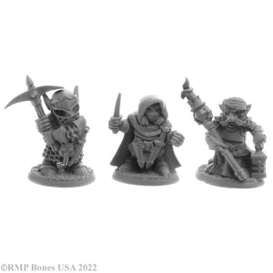 Reaper Bones USA: Deep Gnome Adventurers (3) (30063)