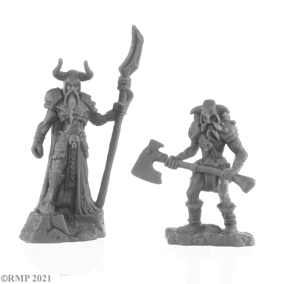 Reaper Bones Black: Rune Wight Thane and Jarl (2) (44143) - Draugr