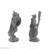 Reaper Bones Black: Dragonfolk Wizard and Cleric (44144)