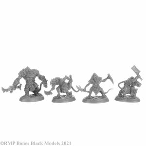 Reaper Bones Black Wererats 4 44148 Gnomish Bazaar reaper-bones-black-wererats-4-44148-gnomish-bazaar