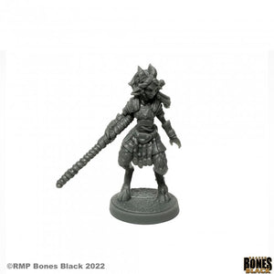 Reaper Mini Bloodstone Gnomo Warriors (3) #44041 Osso nero in plastica non verniciata Reaper Mini Bloodstone Gnomo Warriors (3) #44041 Osso nero in plastica non verniciata