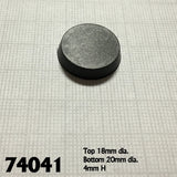 Reaper Base Boss: 20mm Round Plastic Flat Top Base (25) (74041)