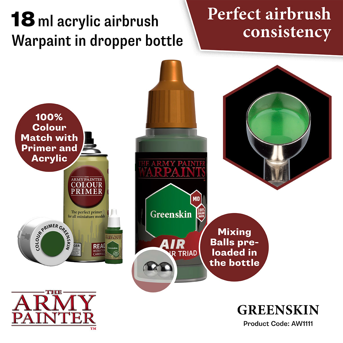 The Army Painter Warpaints Air: Greenskin (AW1111) – Gnomish Bazaar