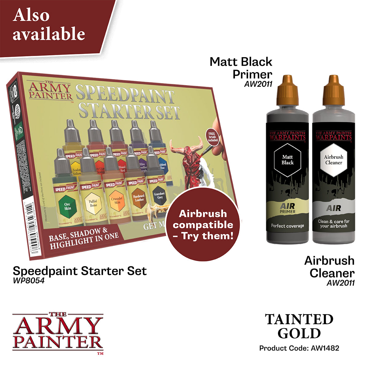 Our full Airbrush paint collection for miniatures - The Army Painter