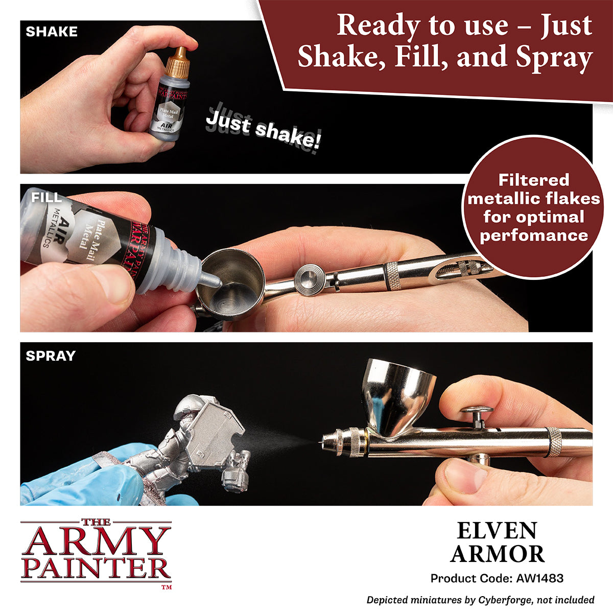 The Army Painter Warpaints Air Metallics: Elven Armor (AW1483