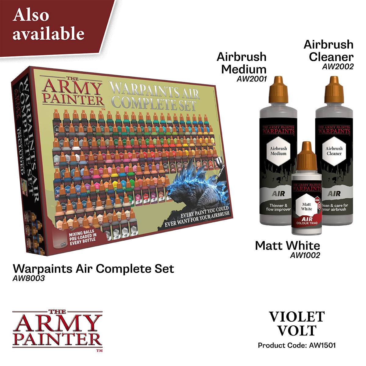 Army Painter Warpaints Air: Violet Volt 18ml