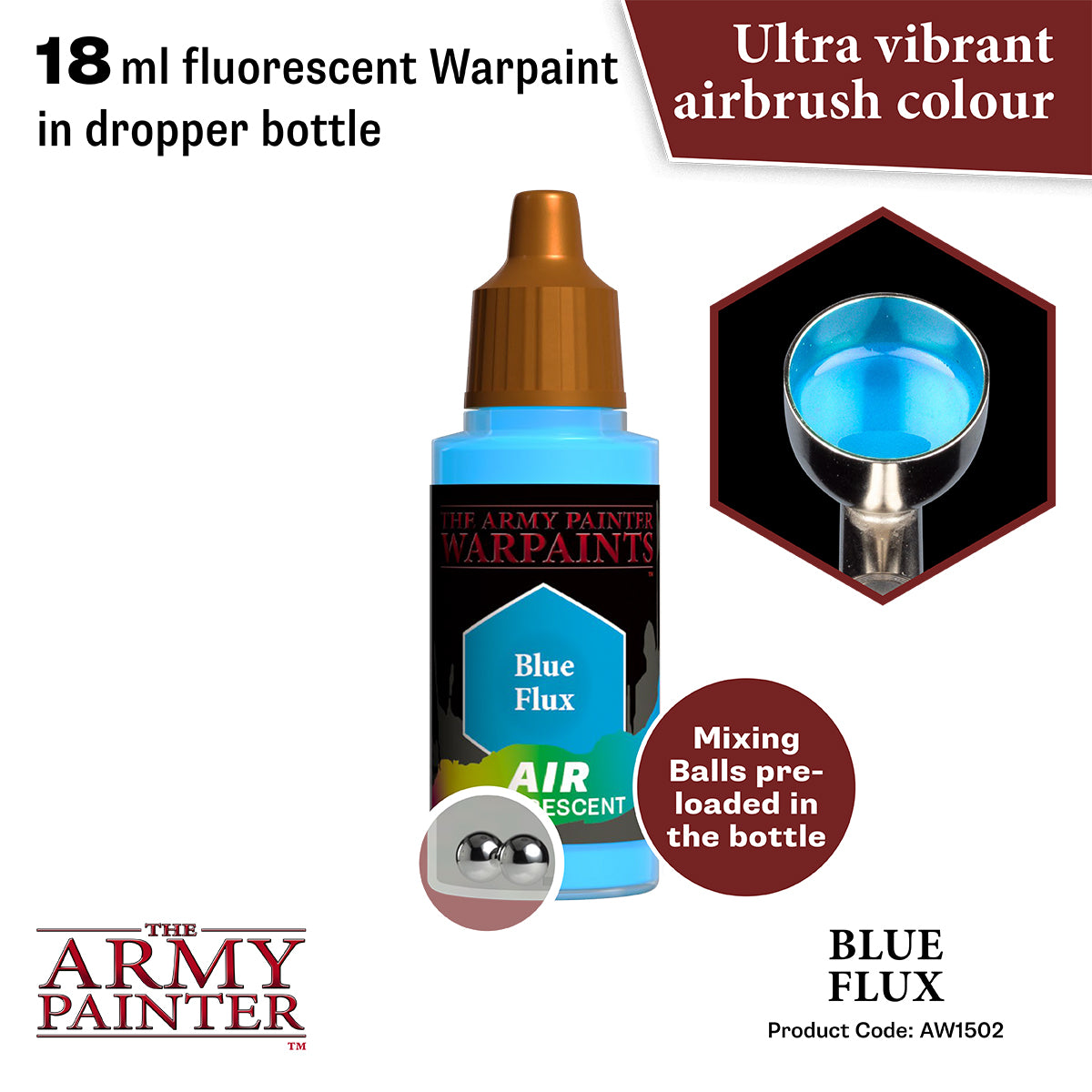 The Army Painter Warpaints Air Fluorescent: Blue Flux (AW1502) – Gnomish  Bazaar