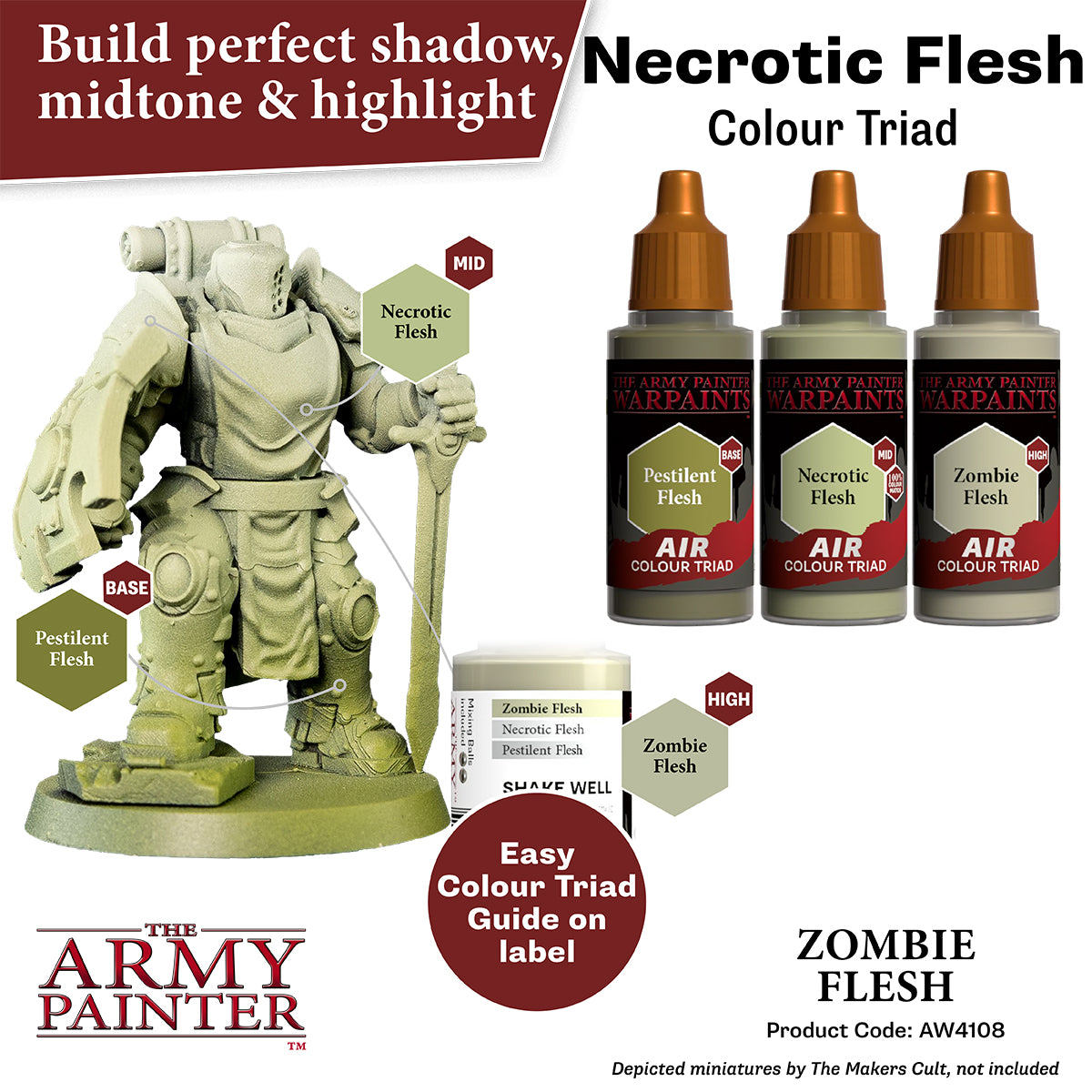 The Army Painter Warpaints Air: Zombie Flesh (AW4108) – Gnomish Bazaar