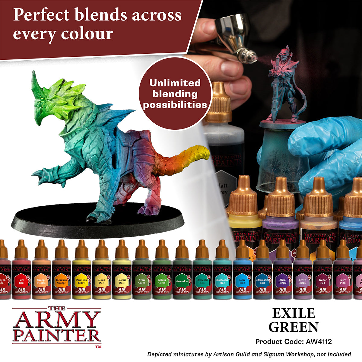 The Army Painter Warpaints Air: Exile Green (AW4112) – Gnomish Bazaar