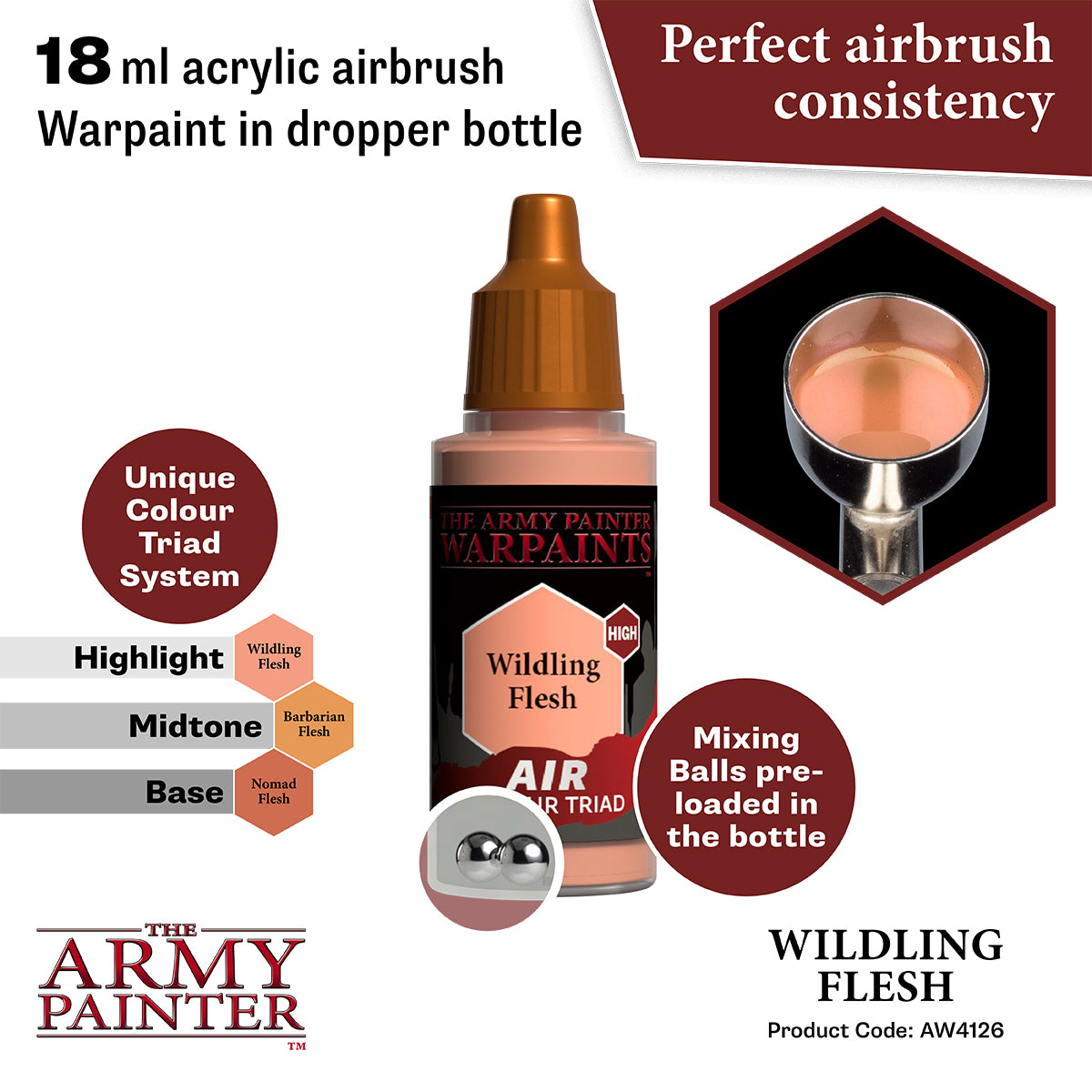 The Army Painter Warpaints Air: Wildling Flesh (AW4126) – Gnomish