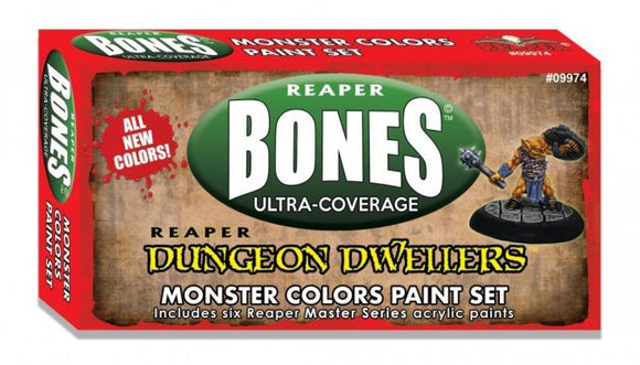 Reaper MSP Bones: Dungeon Dwellers Monster Colors Paint Set (09974)