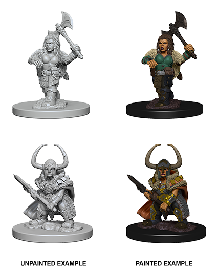 D&D Nolzur's Marvelous Miniatures: Dwarf Barbarian (Female) (72645 ...