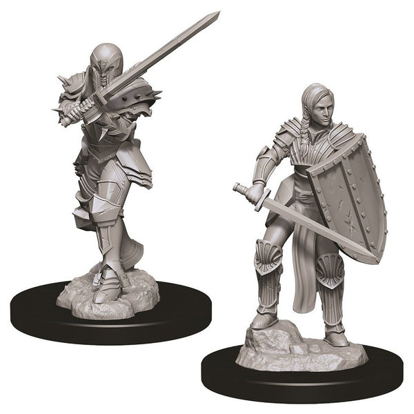 Nolzur's Marvelous Miniatures: Unpainted Human Female Fighter – D&D Miniature, Pre-Primed, Highly Detailed - View #11