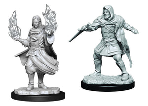Critical Role Unpainted Miniatures: Hollow One Rogue and Sorcerer (Male) (90380)