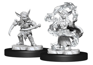 Critical Role Unpainted Miniatures: Goblin Sorcerer and Rogue (Female) (90388)