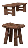 WizKids Deep Cuts: Wooden Table & Stools (72593)