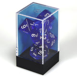 Chessex: Translucent - Blue/White - Polyhedral 7-Die Set (CHX23076)