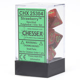 Chessex: Speckled - Strawberry - Polyhedral 7-Die Set (CHX25304)