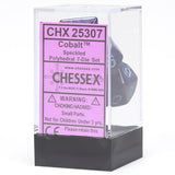 Chessex: Speckled - Cobalt - Polyhedral 7-Die Set (CHX25307)