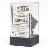 Chessex: Speckled - Ninja - Polyhedral 7-Die Set (CHX25318)