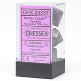 Chessex: Speckled - Golden Cobalt - Polyhedral 7-Die Set (CHX25337)
