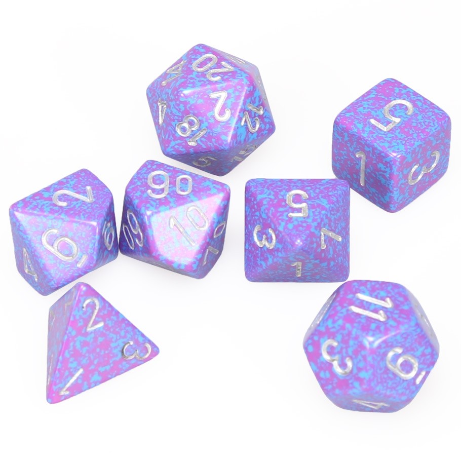Chessex: Speckled - Silver Tetra - Polyhedral 7-Die Set (CHX25347