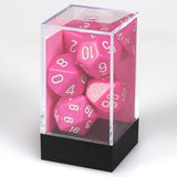 Chessex: Opaque - Pink/White - Polyhedral 7-Die Set (CHX25444)