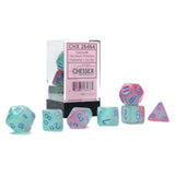 Chessex: Gemini Gel Green-Pink/Blue Luminary Polyhedral 7-Die Set (CHX26464)