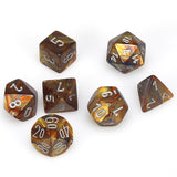 Chessex: Lustrous - Gold/Silver - Polyhedral 7-Die Set (CHX27493)