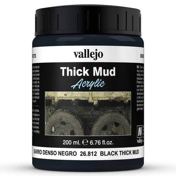 Vallejo Diorama Effects: Black Mud (200ml) (26.812)